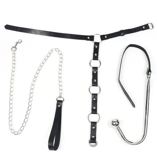 EverydayUse Kinky Anal Collar and 5853 Hook Leash with 0613